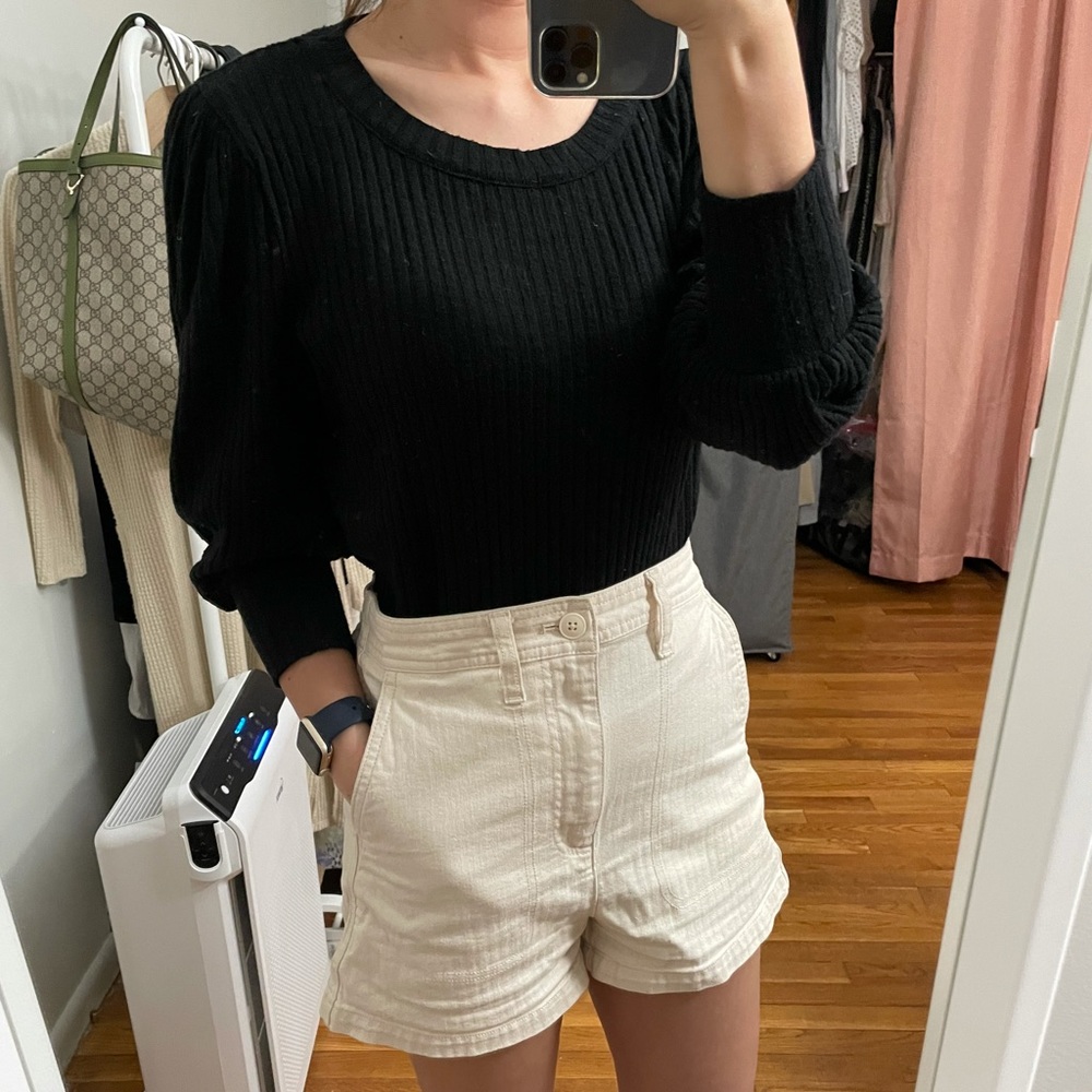 Madewell balloon sleeve sweater